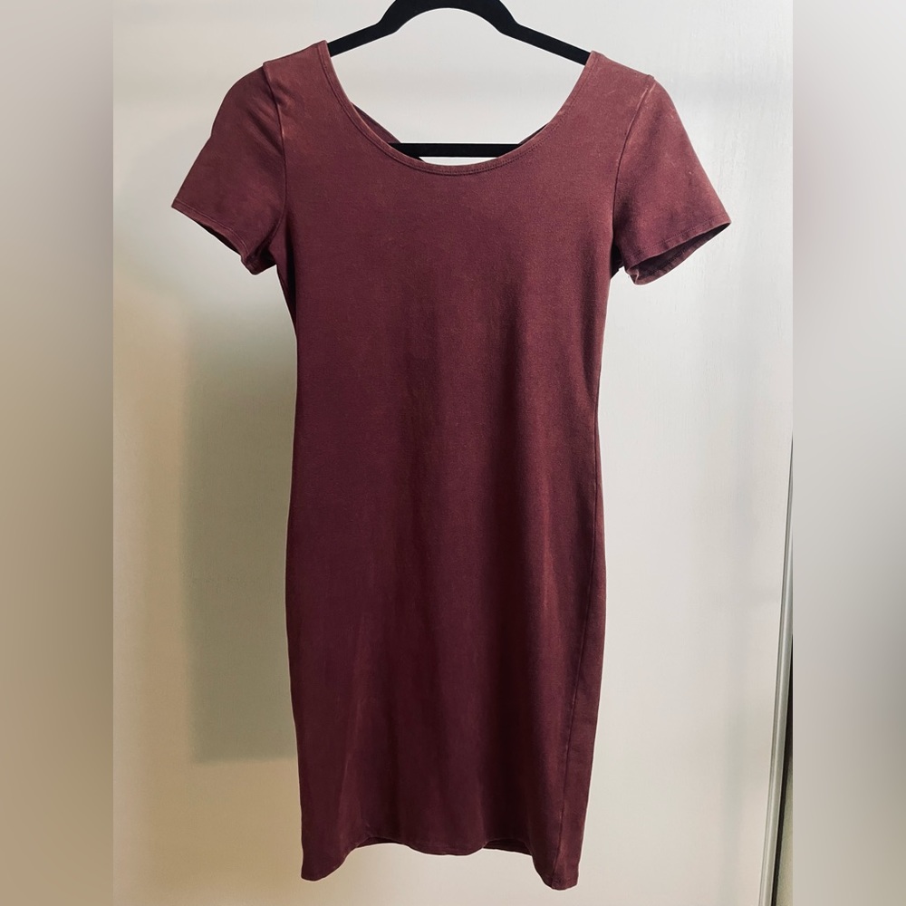 Forever 21 Acid Wash Cross-back Dress